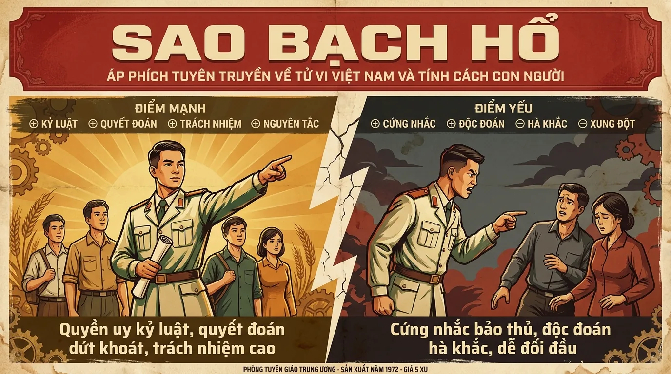 Sao Bạch Hổ, Sát Tinh Quyền Uy Và Kỷ Luật Trong Tử Vi