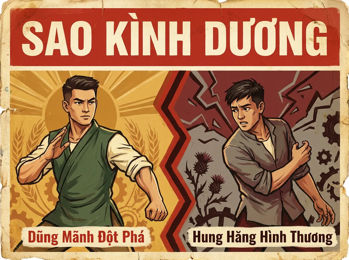 Sao Kình Dương, Dương Đao Sắc Bén Trong Tử Vi Đẩu Số